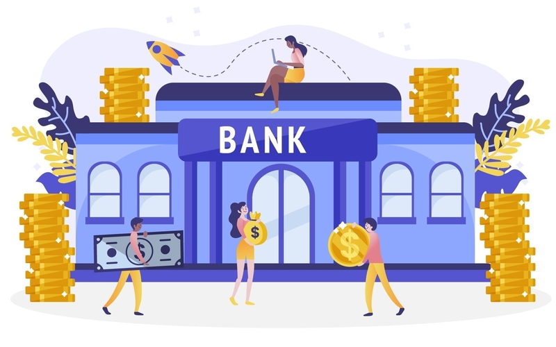 An animated bank that issues unsecured business funding